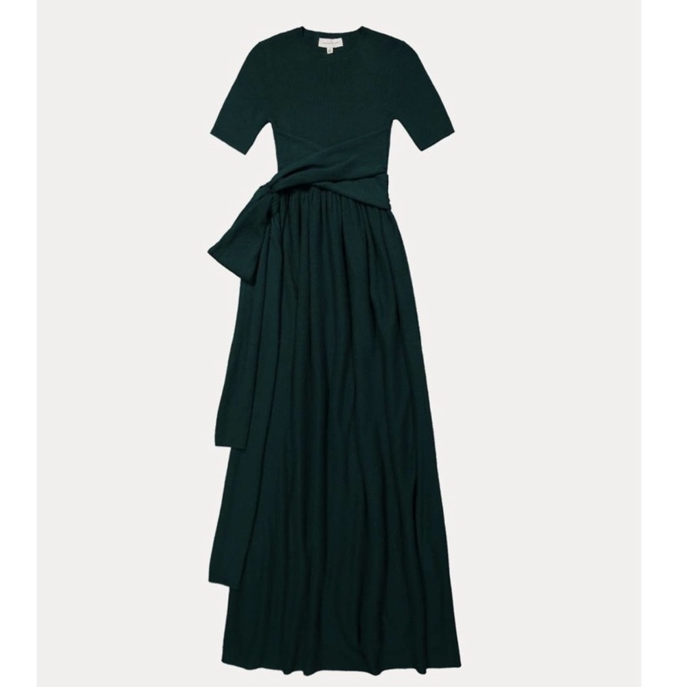 Gorgeous SOMETHING NAVY 90% Wool + 10% Cashmere Dress. NWOT Deep Green